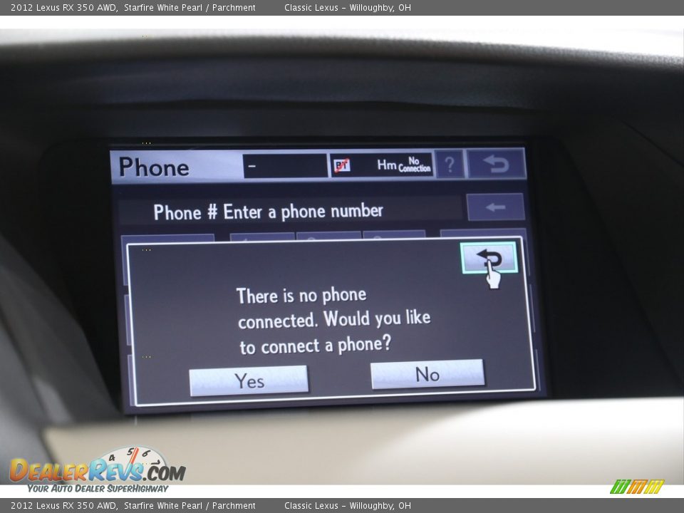 2012 Lexus RX 350 AWD Starfire White Pearl / Parchment Photo #14