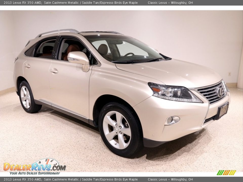 2013 Lexus RX 350 AWD Satin Cashmere Metallic / Saddle Tan/Espresso Birds Eye Maple Photo #1