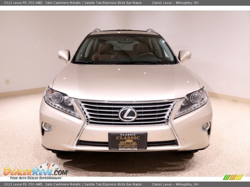 2013 Lexus RX 350 AWD Satin Cashmere Metallic / Saddle Tan/Espresso Birds Eye Maple Photo #2