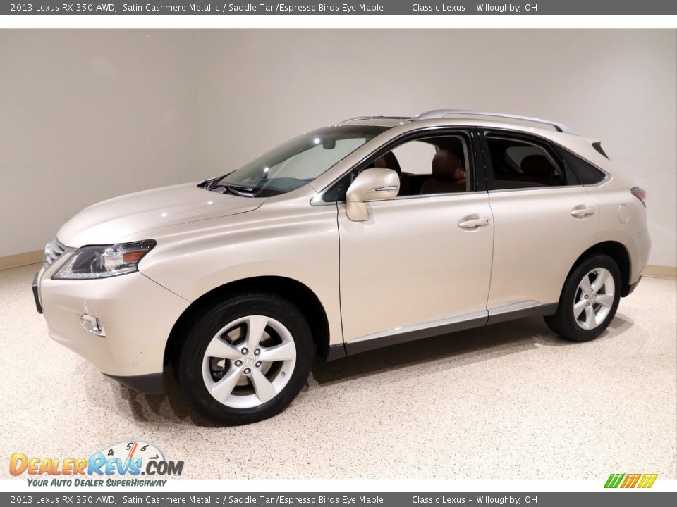 2013 Lexus RX 350 AWD Satin Cashmere Metallic / Saddle Tan/Espresso Birds Eye Maple Photo #3