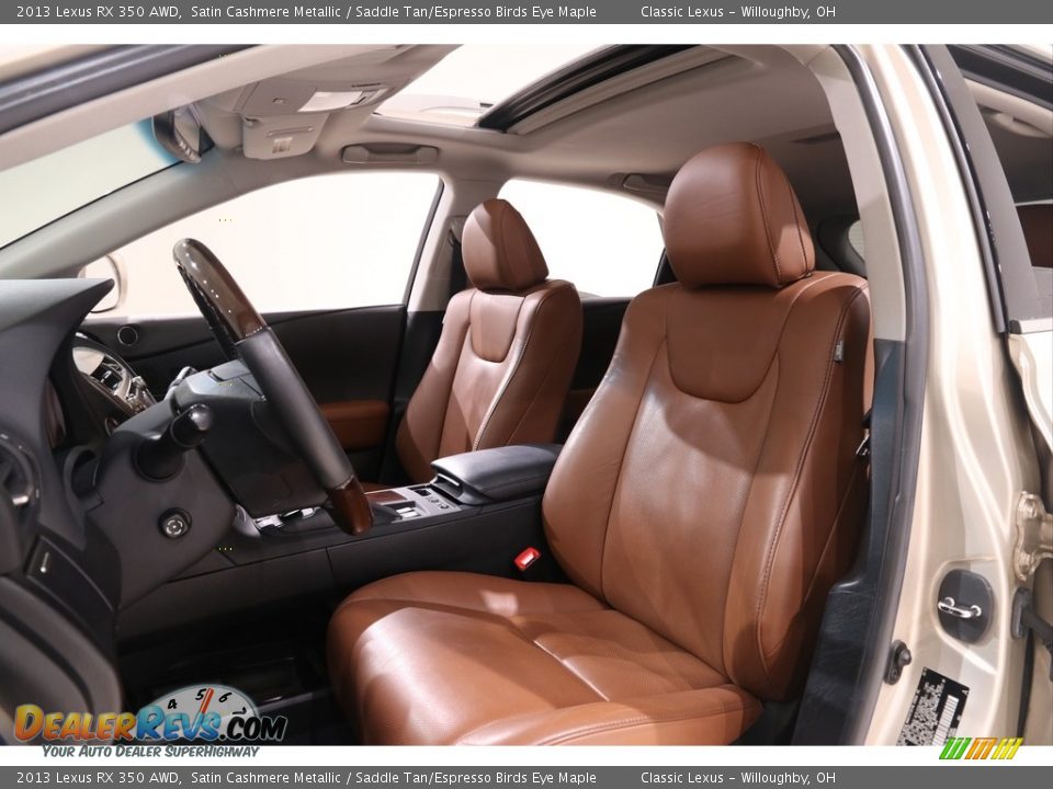 2013 Lexus RX 350 AWD Satin Cashmere Metallic / Saddle Tan/Espresso Birds Eye Maple Photo #8