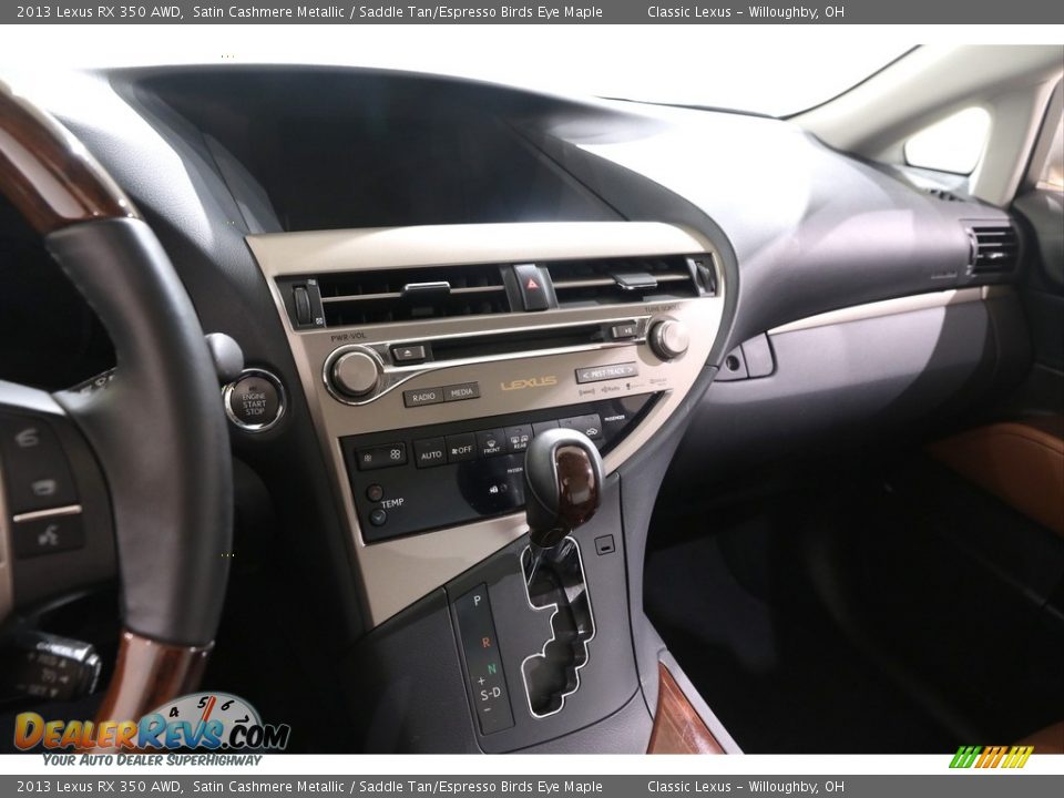 2013 Lexus RX 350 AWD Satin Cashmere Metallic / Saddle Tan/Espresso Birds Eye Maple Photo #14