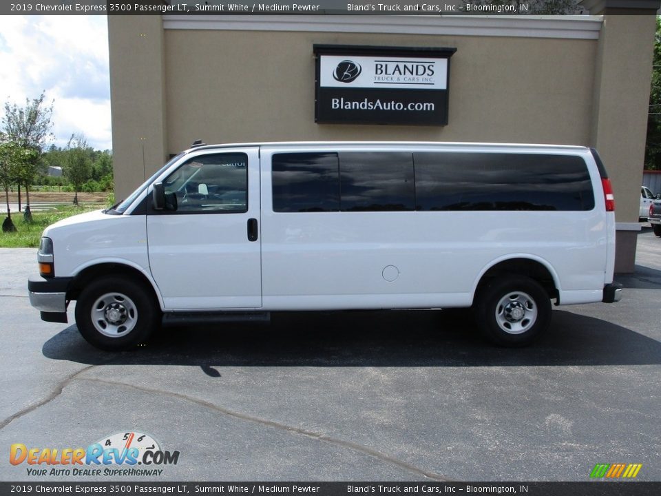 2019 Chevrolet Express 3500 Passenger LT Summit White / Medium Pewter Photo #1