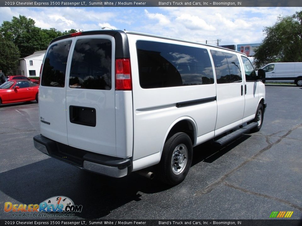 2019 Chevrolet Express 3500 Passenger LT Summit White / Medium Pewter Photo #4