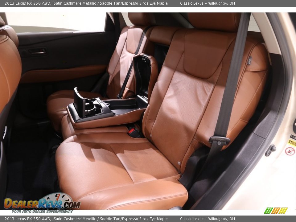 2013 Lexus RX 350 AWD Satin Cashmere Metallic / Saddle Tan/Espresso Birds Eye Maple Photo #34