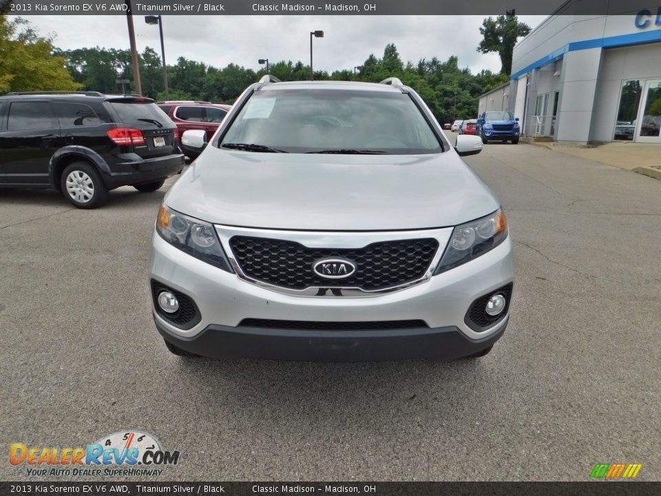 2013 Kia Sorento EX V6 AWD Titanium Silver / Black Photo #4