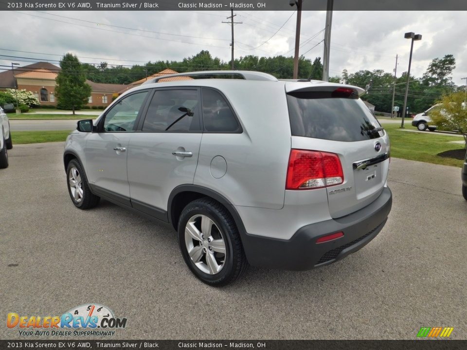 2013 Kia Sorento EX V6 AWD Titanium Silver / Black Photo #7