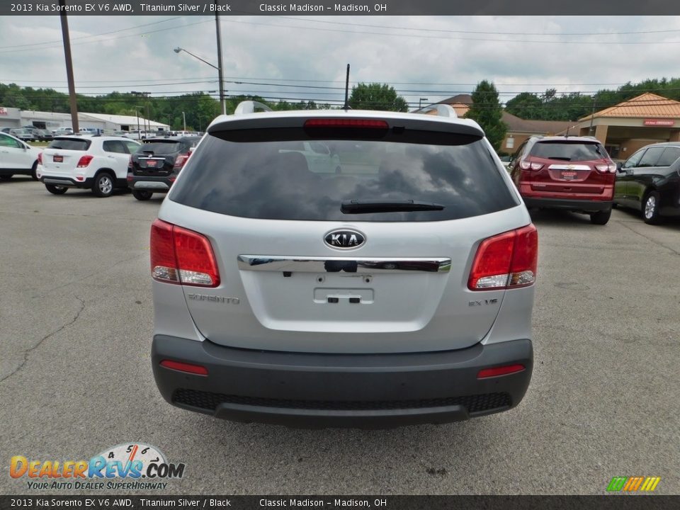 2013 Kia Sorento EX V6 AWD Titanium Silver / Black Photo #8