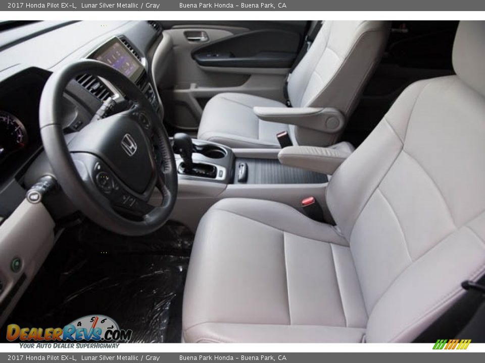 2017 Honda Pilot EX-L Lunar Silver Metallic / Gray Photo #3