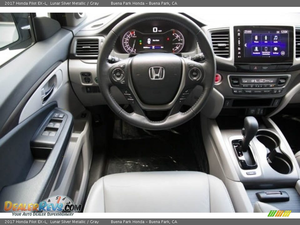 2017 Honda Pilot EX-L Lunar Silver Metallic / Gray Photo #5