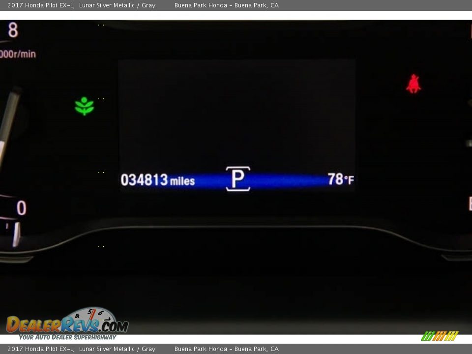 2017 Honda Pilot EX-L Lunar Silver Metallic / Gray Photo #6
