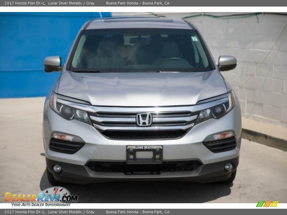 2017 Honda Pilot EX-L Lunar Silver Metallic / Gray Photo #7