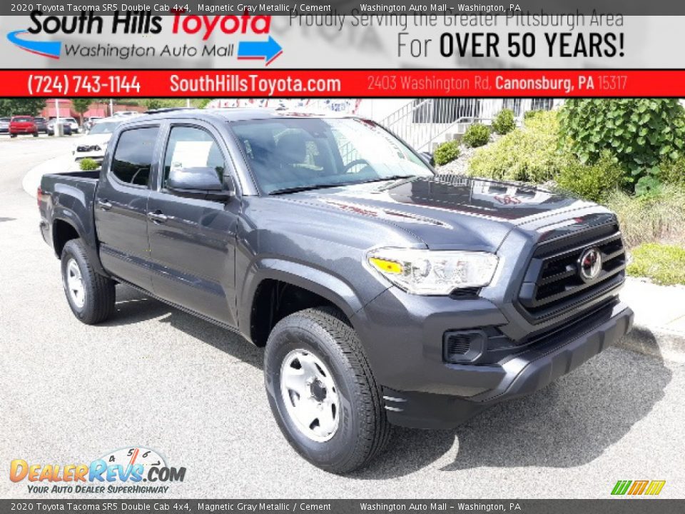 2020 Toyota Tacoma SR5 Double Cab 4x4 Magnetic Gray Metallic / Cement Photo #1