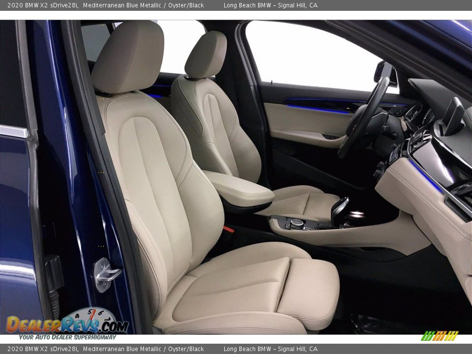 2020 BMW X2 sDrive28i Mediterranean Blue Metallic / Oyster/Black Photo #6
