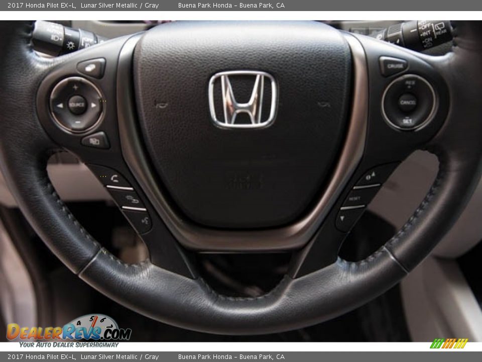 2017 Honda Pilot EX-L Lunar Silver Metallic / Gray Photo #13