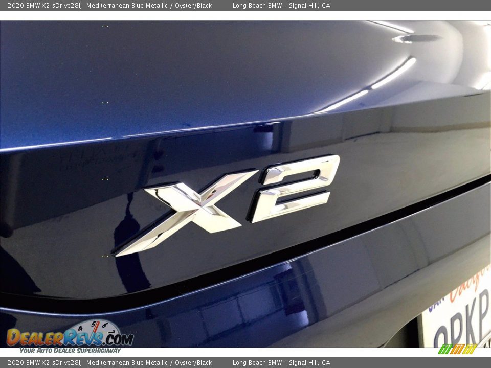 2020 BMW X2 sDrive28i Mediterranean Blue Metallic / Oyster/Black Photo #7