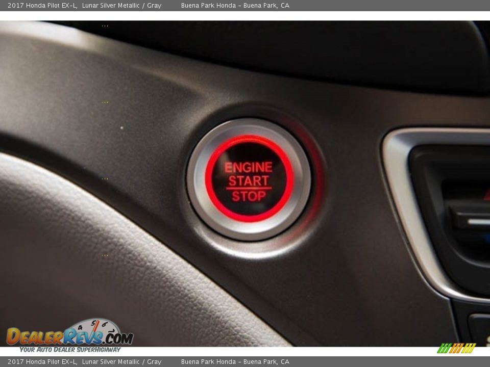 2017 Honda Pilot EX-L Lunar Silver Metallic / Gray Photo #14