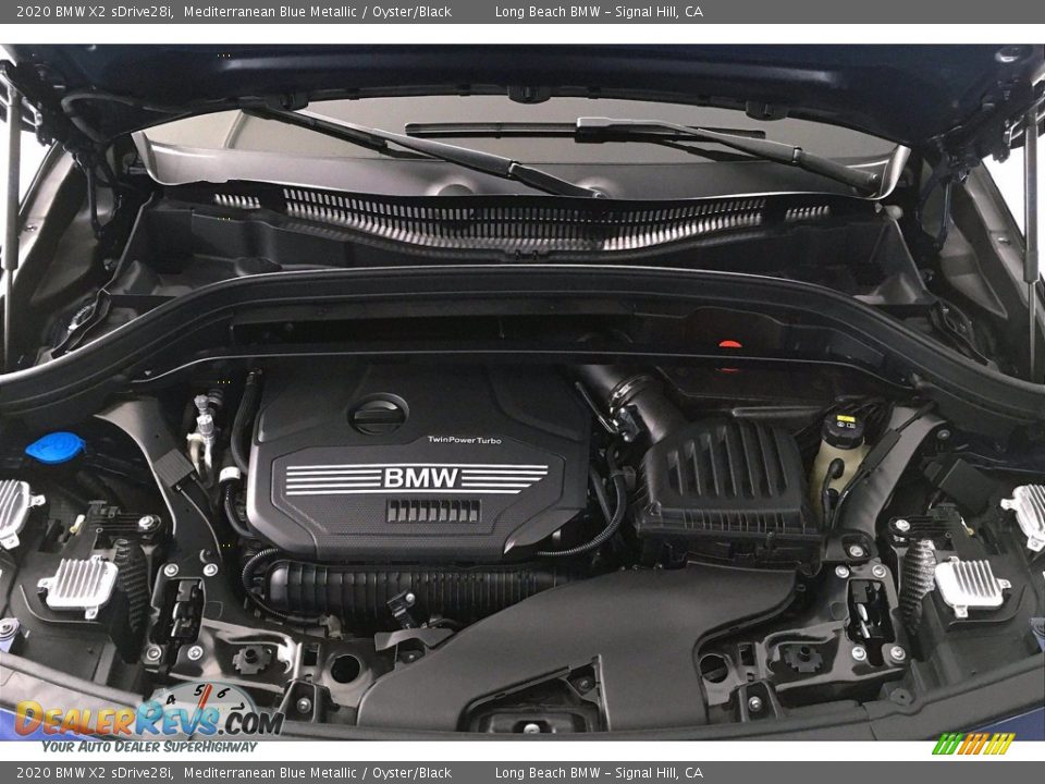 2020 BMW X2 sDrive28i Mediterranean Blue Metallic / Oyster/Black Photo #9