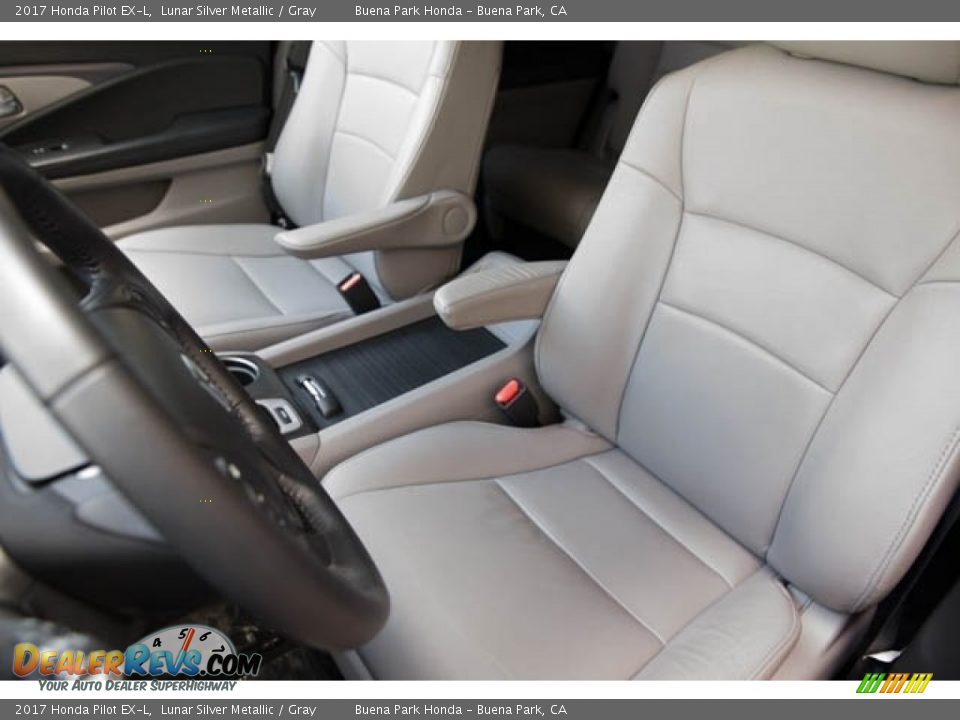 2017 Honda Pilot EX-L Lunar Silver Metallic / Gray Photo #16