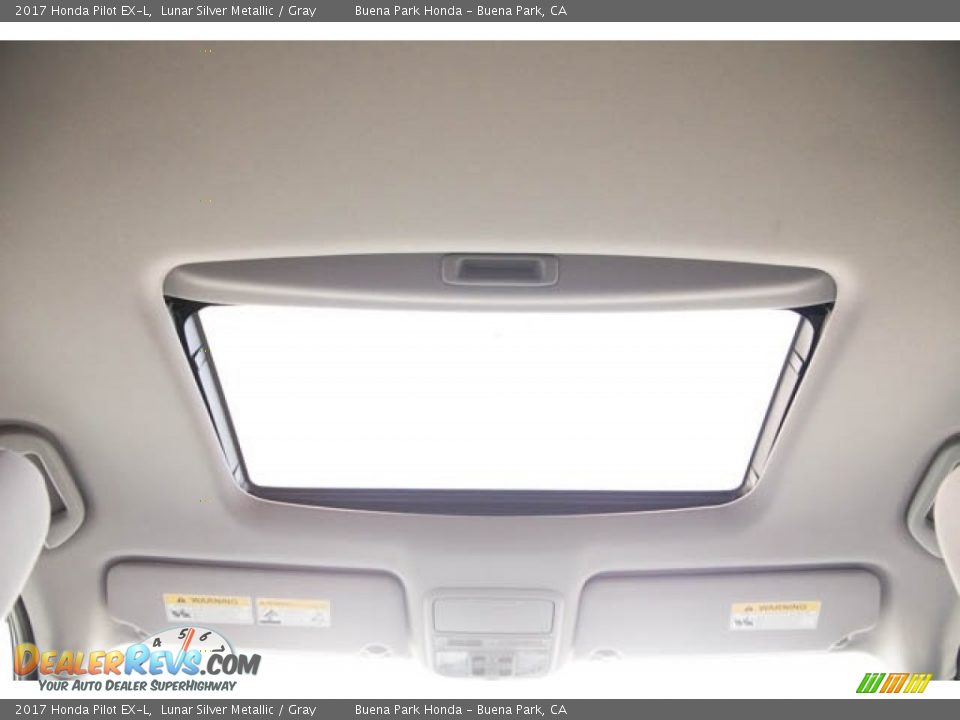 2017 Honda Pilot EX-L Lunar Silver Metallic / Gray Photo #17