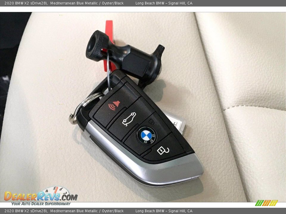 2020 BMW X2 sDrive28i Mediterranean Blue Metallic / Oyster/Black Photo #11