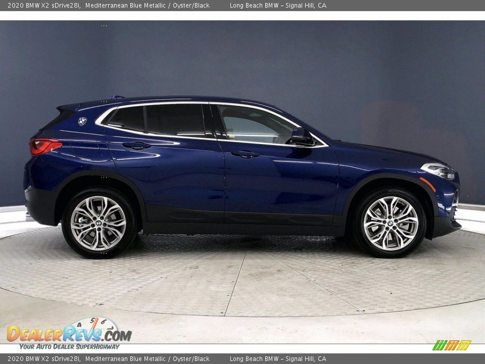 2020 BMW X2 sDrive28i Mediterranean Blue Metallic / Oyster/Black Photo #14