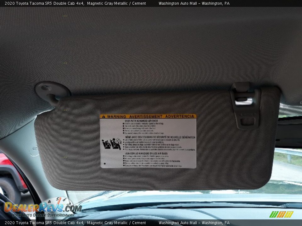 2020 Toyota Tacoma SR5 Double Cab 4x4 Magnetic Gray Metallic / Cement Photo #19