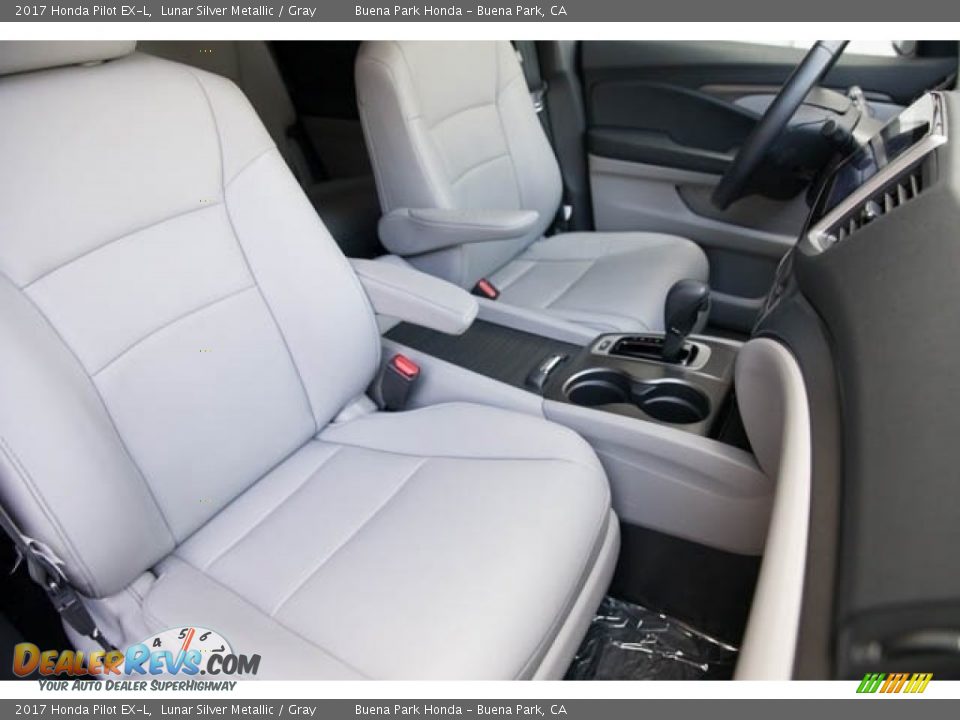 2017 Honda Pilot EX-L Lunar Silver Metallic / Gray Photo #25