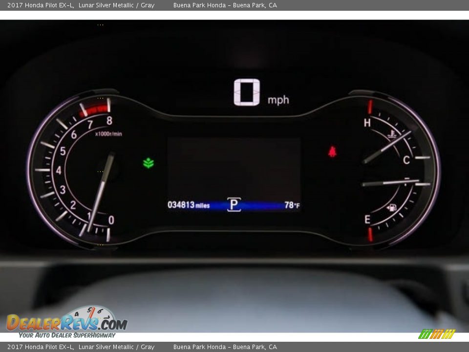 2017 Honda Pilot EX-L Lunar Silver Metallic / Gray Photo #29