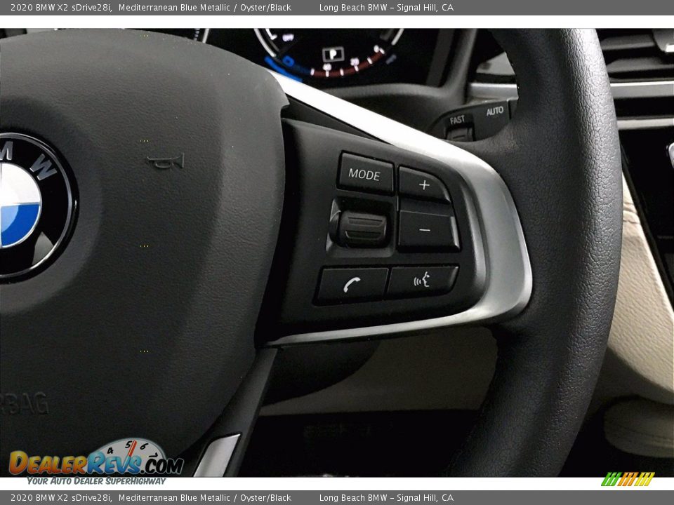 2020 BMW X2 sDrive28i Mediterranean Blue Metallic / Oyster/Black Photo #19