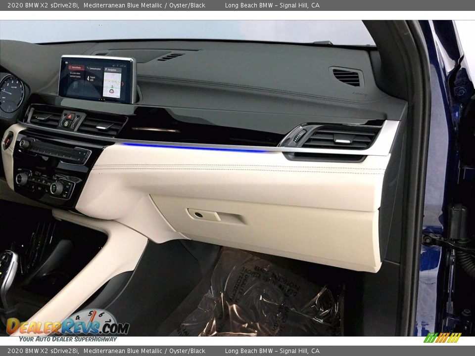 2020 BMW X2 sDrive28i Mediterranean Blue Metallic / Oyster/Black Photo #22