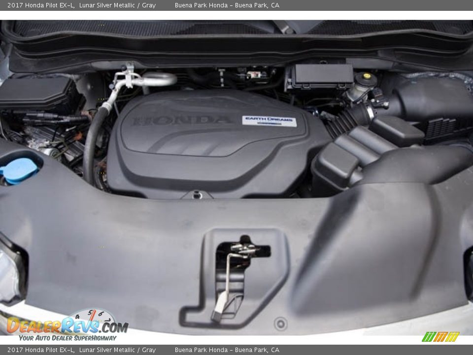2017 Honda Pilot EX-L Lunar Silver Metallic / Gray Photo #34