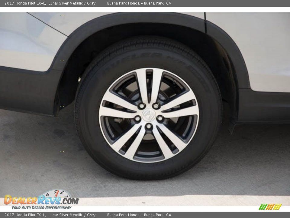 2017 Honda Pilot EX-L Lunar Silver Metallic / Gray Photo #35