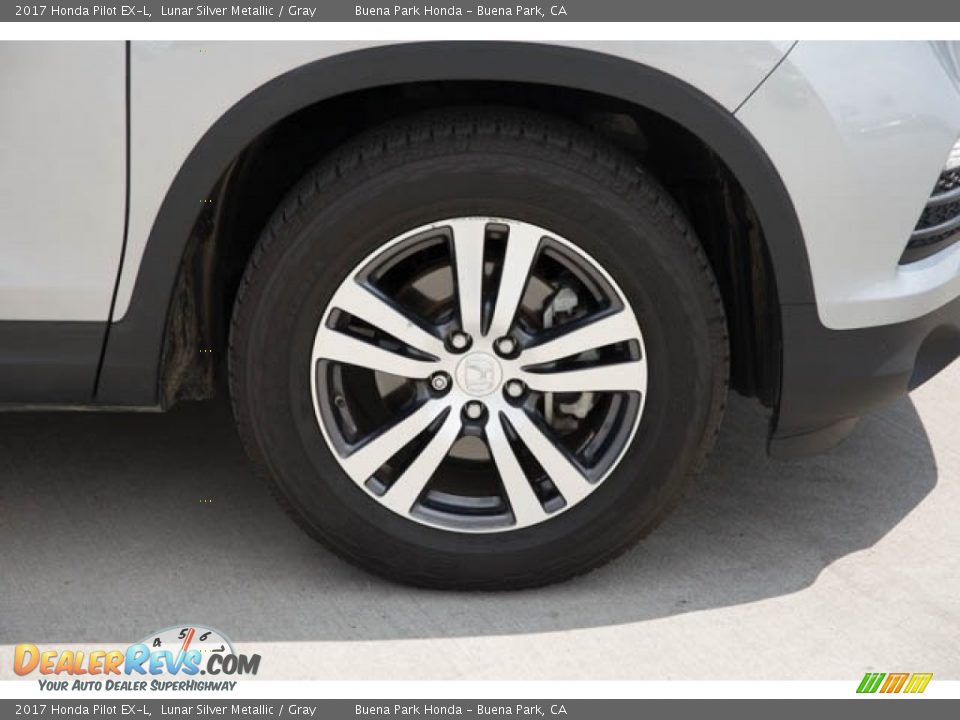 2017 Honda Pilot EX-L Lunar Silver Metallic / Gray Photo #36