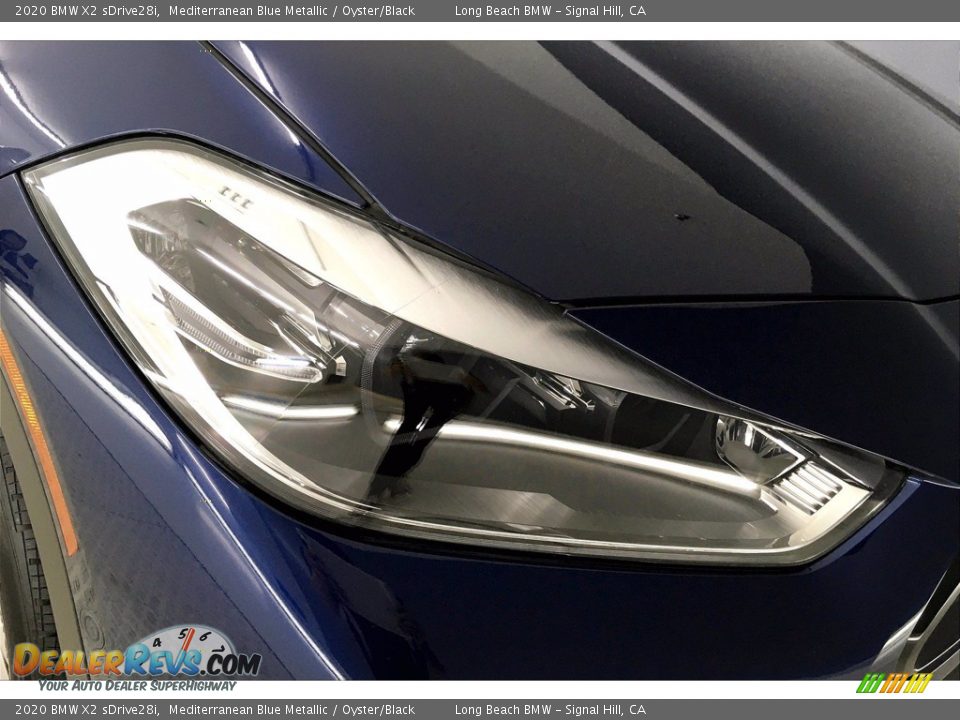 2020 BMW X2 sDrive28i Mediterranean Blue Metallic / Oyster/Black Photo #26
