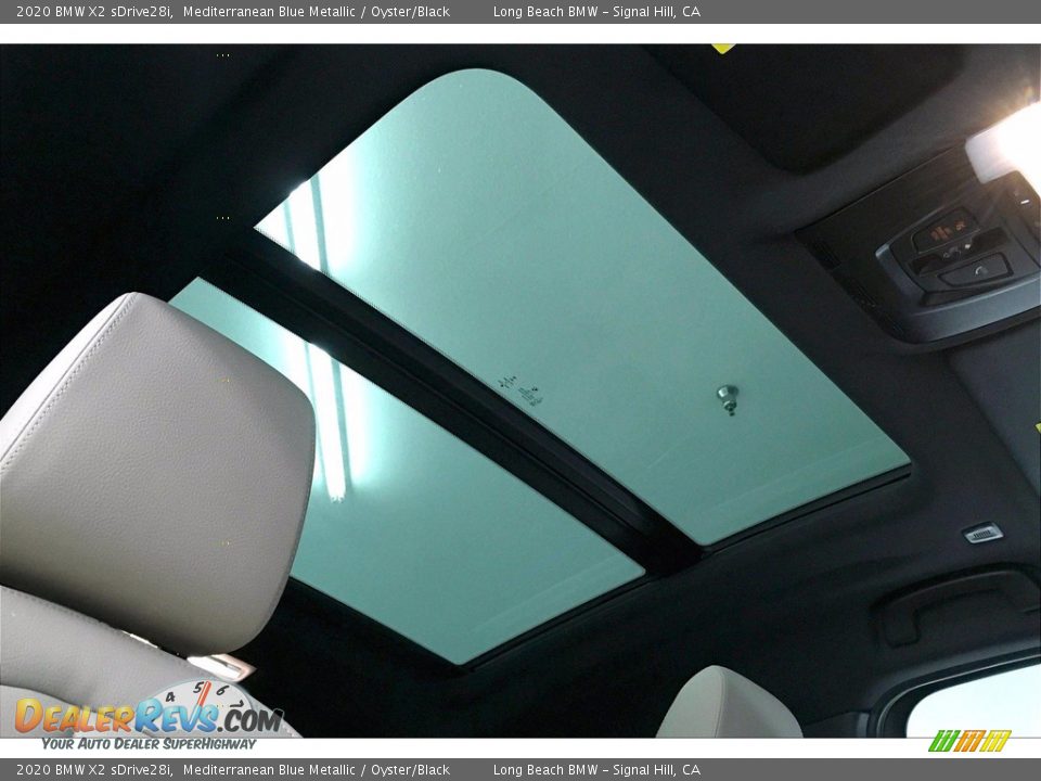 2020 BMW X2 sDrive28i Mediterranean Blue Metallic / Oyster/Black Photo #31