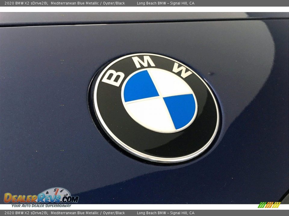 2020 BMW X2 sDrive28i Mediterranean Blue Metallic / Oyster/Black Photo #33
