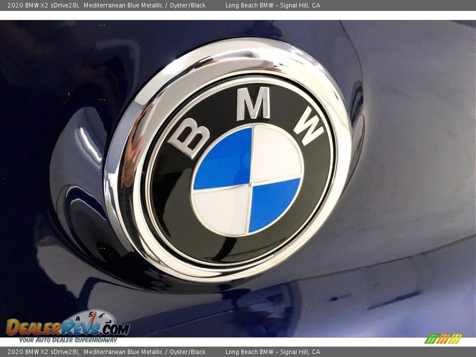 2020 BMW X2 sDrive28i Mediterranean Blue Metallic / Oyster/Black Photo #34