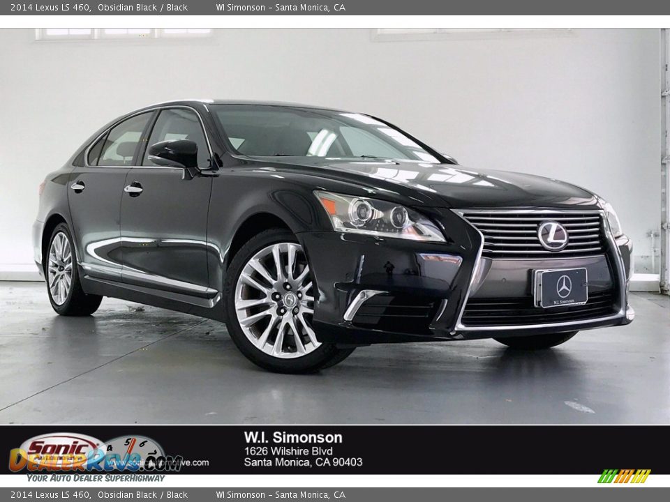 2014 Lexus LS 460 Obsidian Black / Black Photo #1