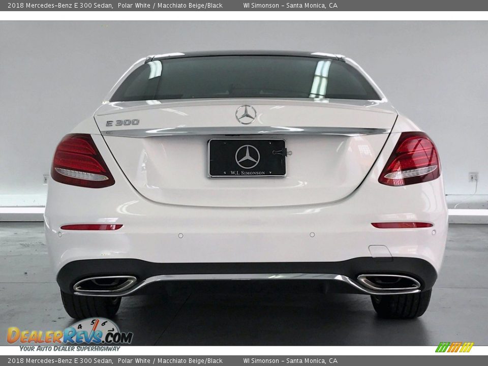 2018 Mercedes-Benz E 300 Sedan Polar White / Macchiato Beige/Black Photo #3