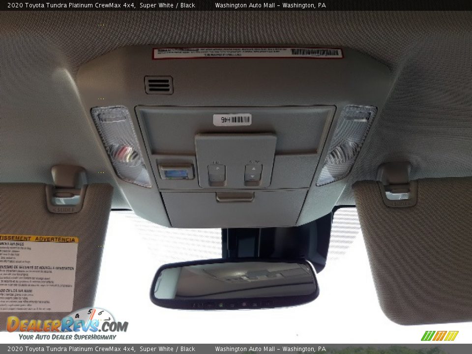 2020 Toyota Tundra Platinum CrewMax 4x4 Super White / Black Photo #20