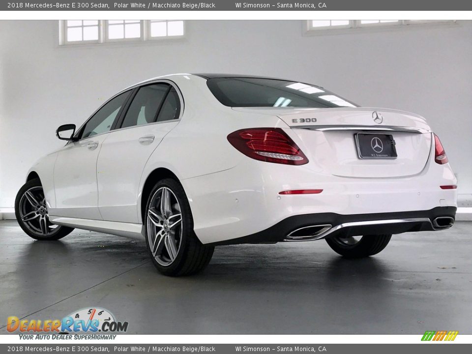 2018 Mercedes-Benz E 300 Sedan Polar White / Macchiato Beige/Black Photo #10