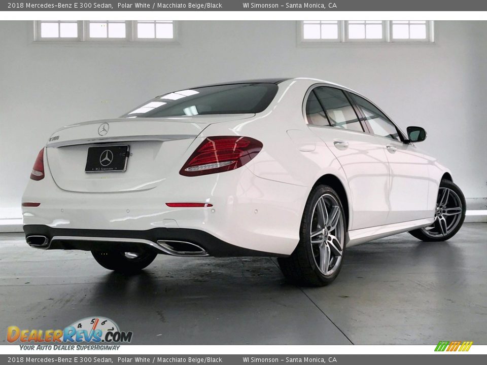 2018 Mercedes-Benz E 300 Sedan Polar White / Macchiato Beige/Black Photo #16