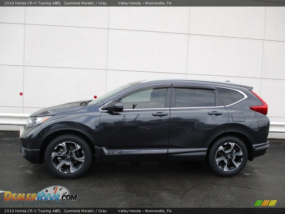 2019 Honda CR-V Touring AWD Gunmetal Metallic / Gray Photo #2