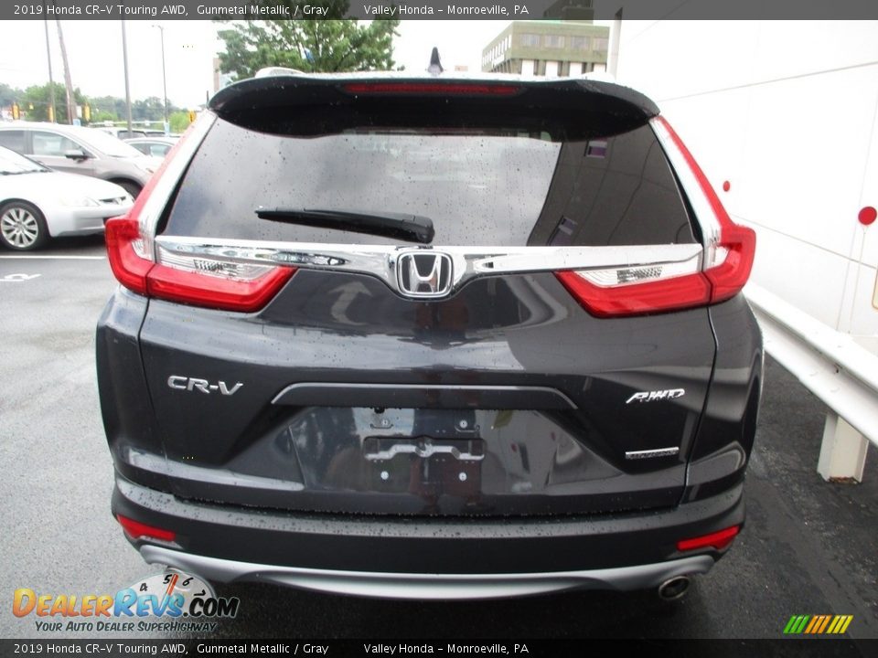 2019 Honda CR-V Touring AWD Gunmetal Metallic / Gray Photo #4