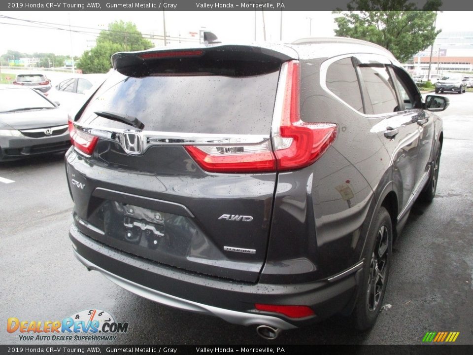 2019 Honda CR-V Touring AWD Gunmetal Metallic / Gray Photo #5