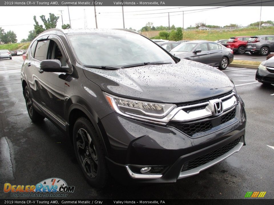 2019 Honda CR-V Touring AWD Gunmetal Metallic / Gray Photo #7