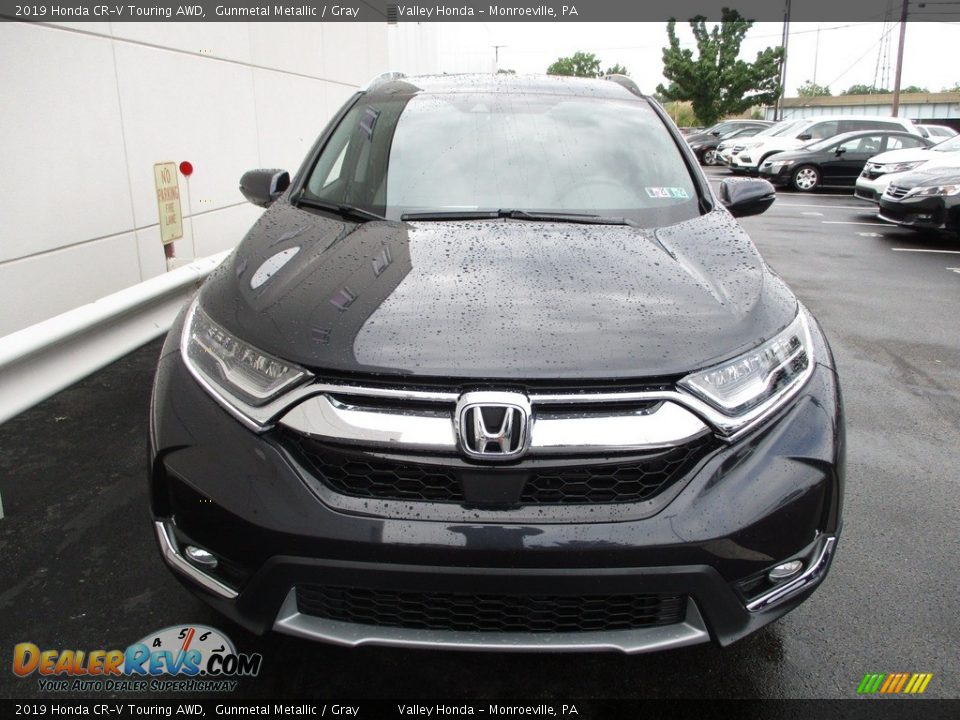 2019 Honda CR-V Touring AWD Gunmetal Metallic / Gray Photo #8