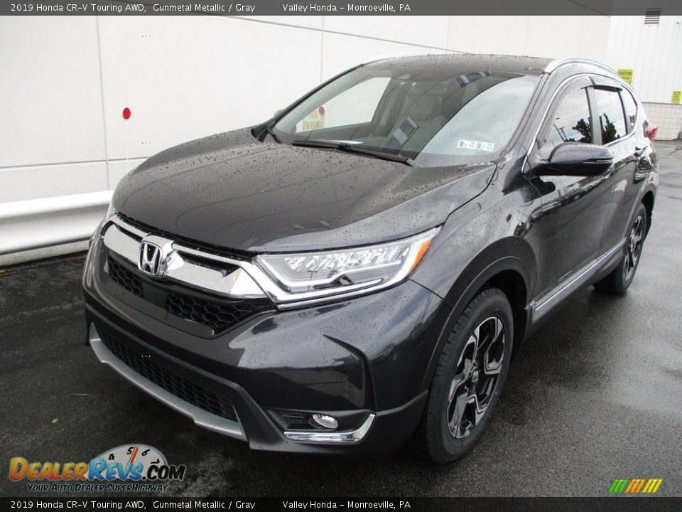 2019 Honda CR-V Touring AWD Gunmetal Metallic / Gray Photo #9