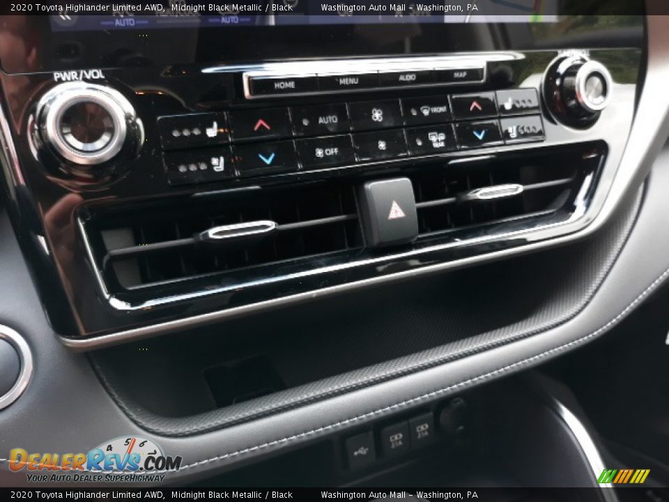 2020 Toyota Highlander Limited AWD Midnight Black Metallic / Black Photo #14